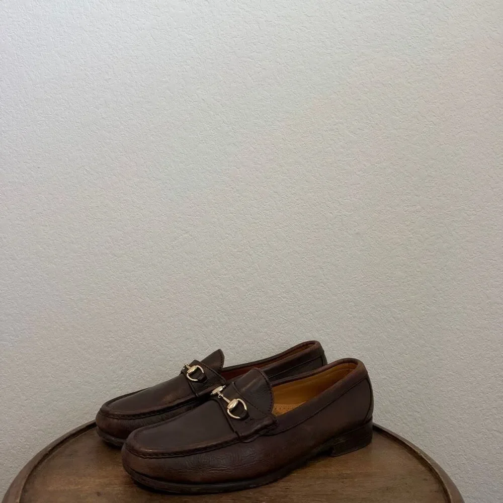Alden Cape Cod Collection Brown Leather Horse Bit Slip-On Loafer Men's Size 10